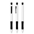 stylo personnalisable bic matic grip metallic blanc  noir